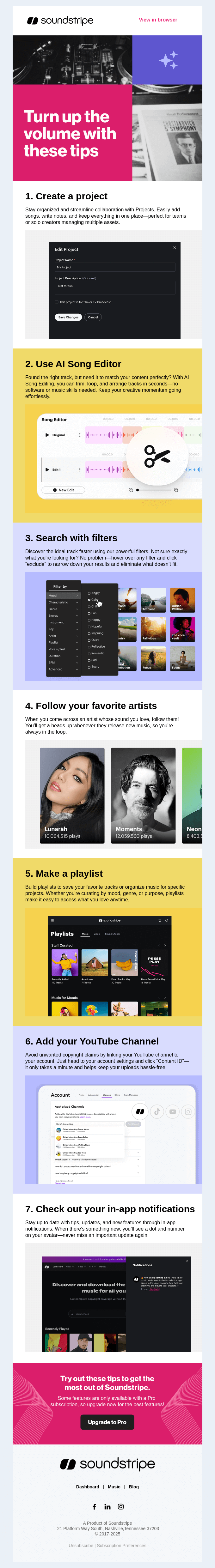 7️⃣ Pro Tips to Power Up Your Soundstripe Experience 🎧