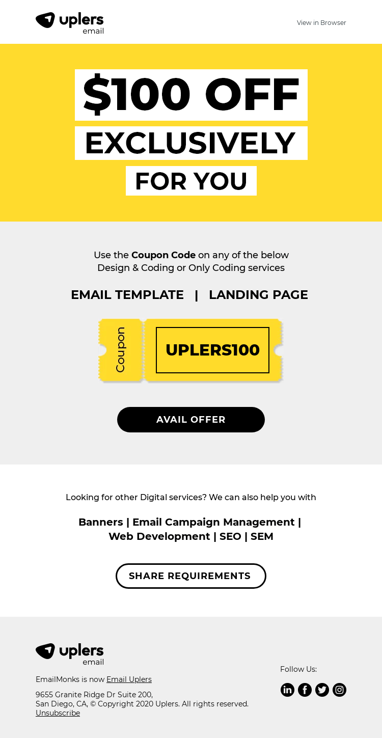 A $100 off! Say whaaaaa?