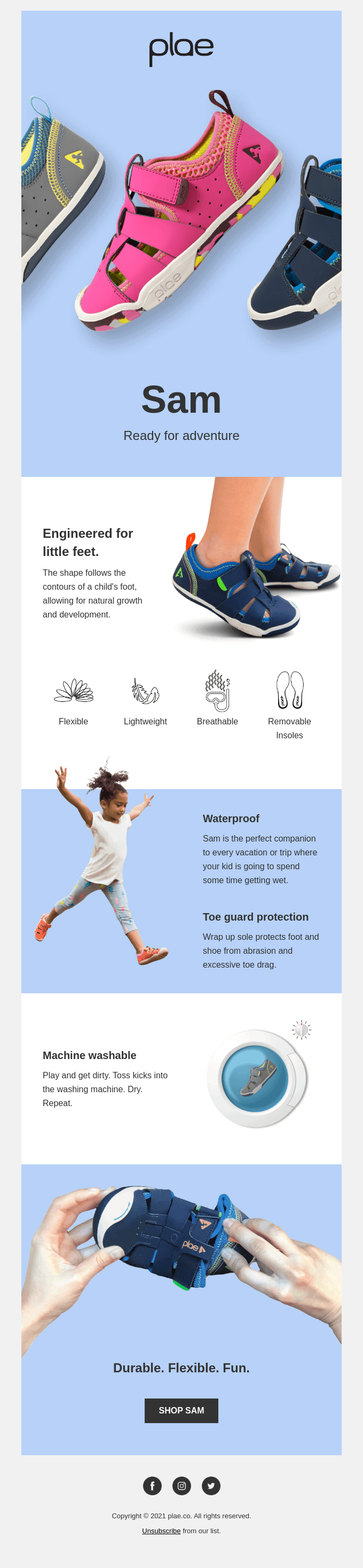 A deeper look at the Sam sandal