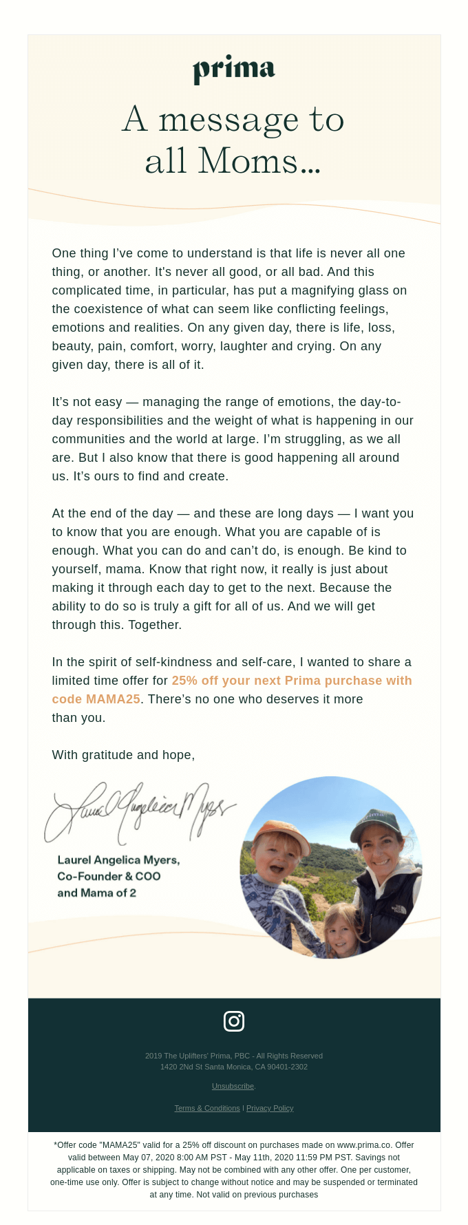 A Message For All Moms, from our Co-Founder