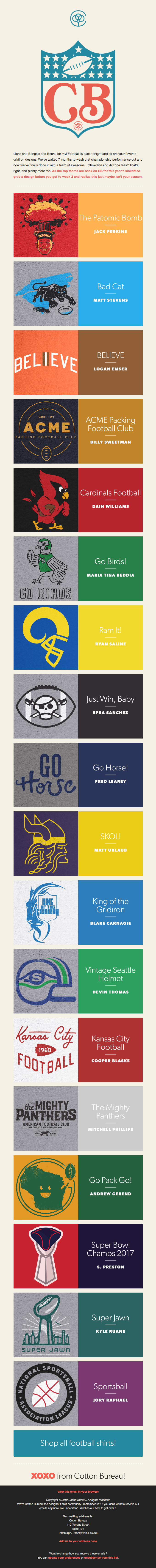 Are you ready for some football (tees)!