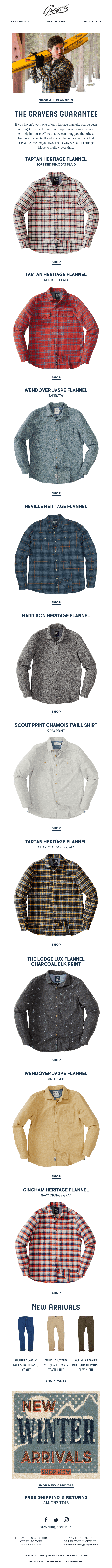 Brand New Flannel Line-Up