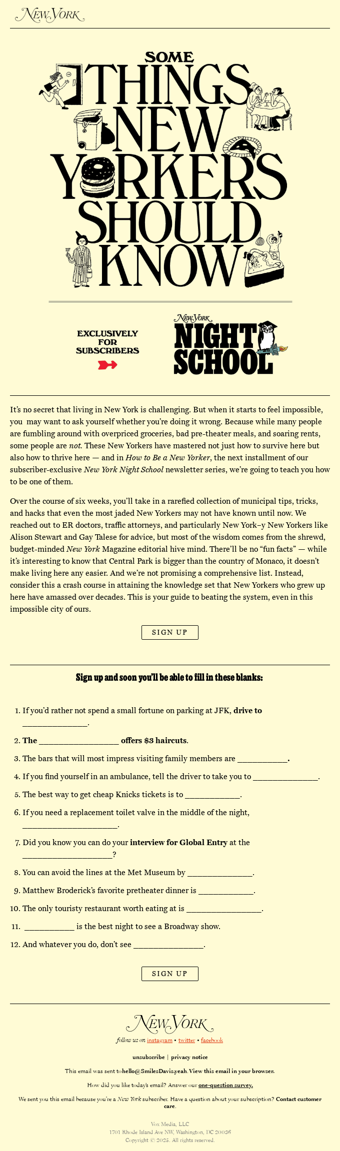 Do You Know How to *Really* Live in New York?