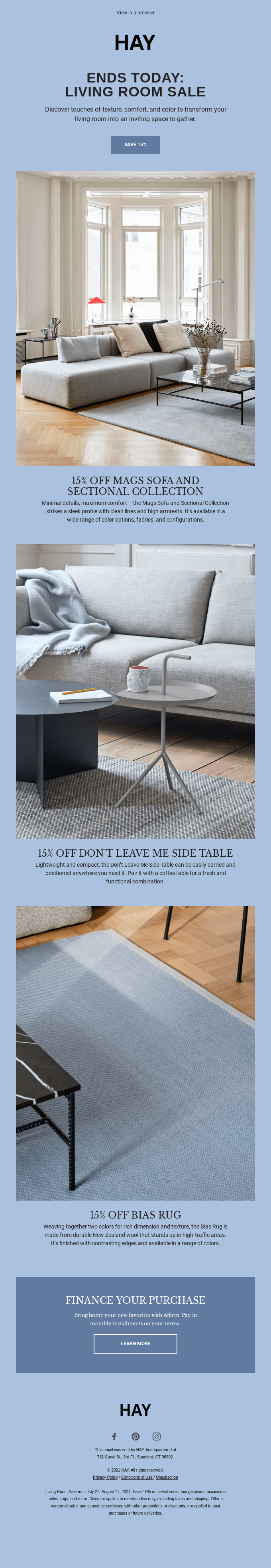 Don’t miss out: 15% off living room essentials ends tonight