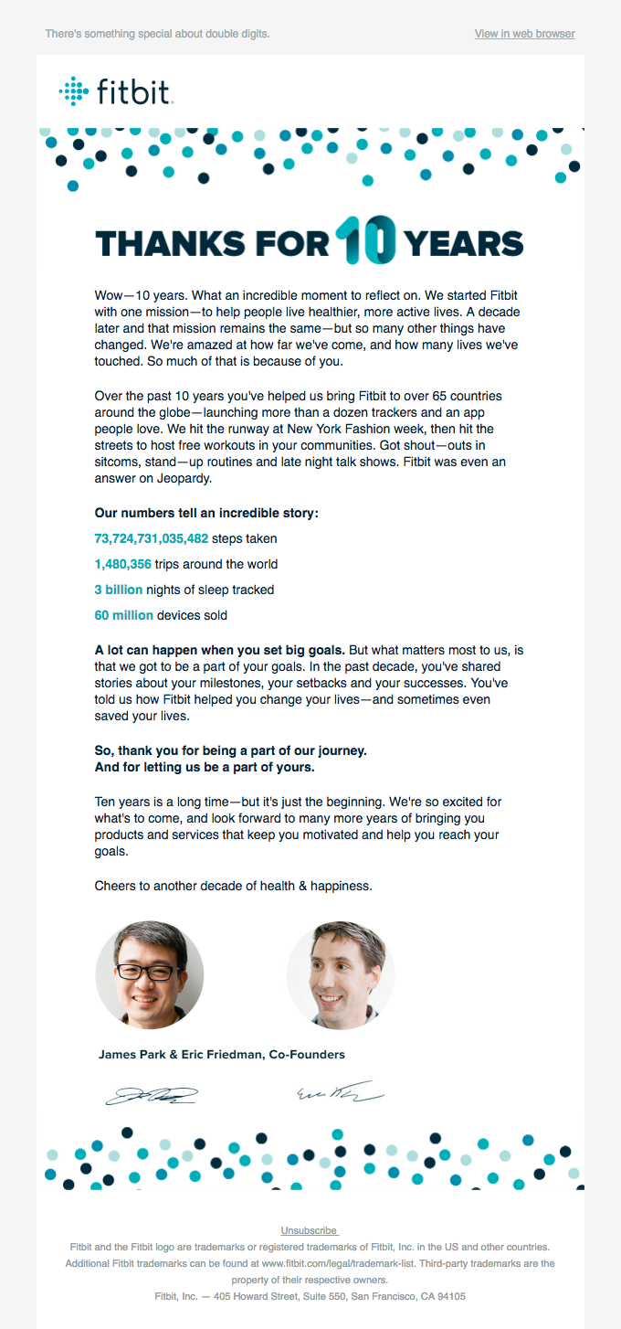 Fitbit is 10: A note from our founders