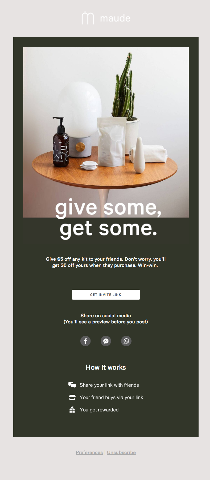 Get $5 off for every friend you refer.
