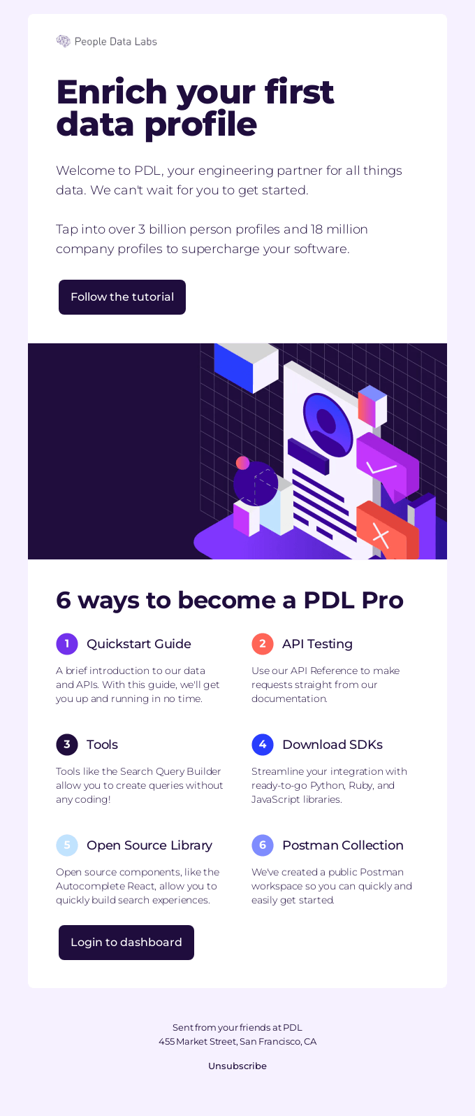 Hi there—here’s how to enrich your first data profile