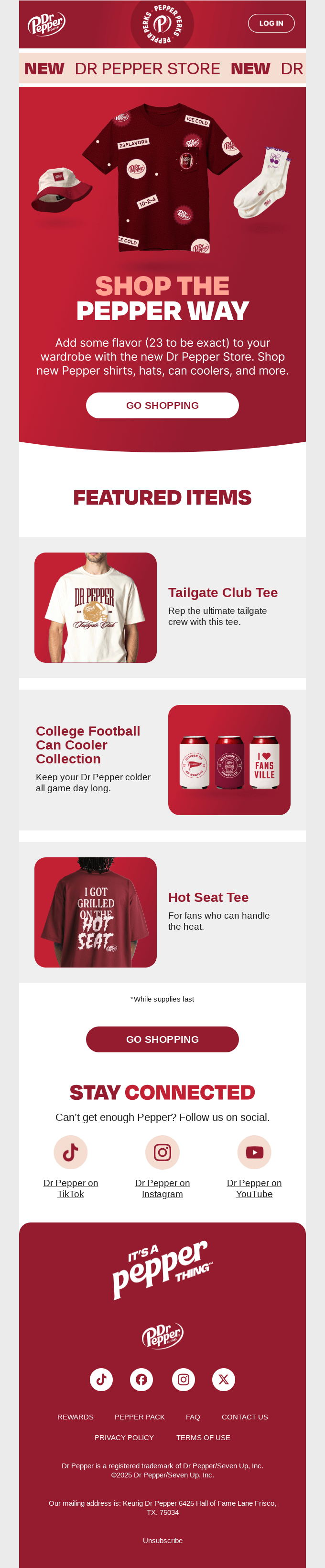 Just in: New Pepper merch 🔥