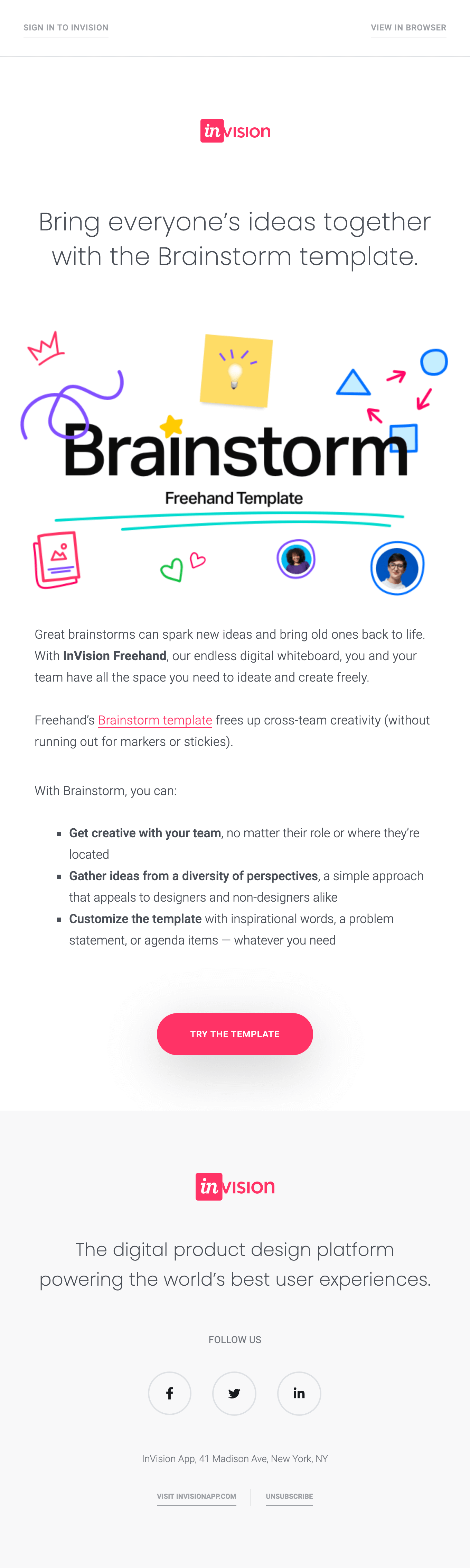 Kick off team brainstorms with Freehand