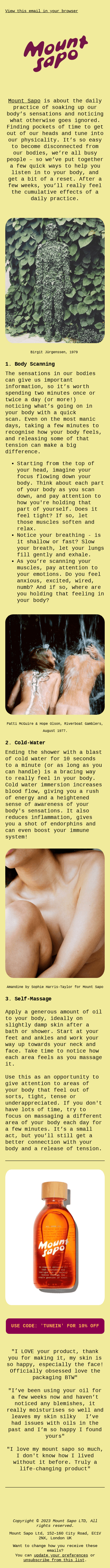 2 min methods for body reconnection