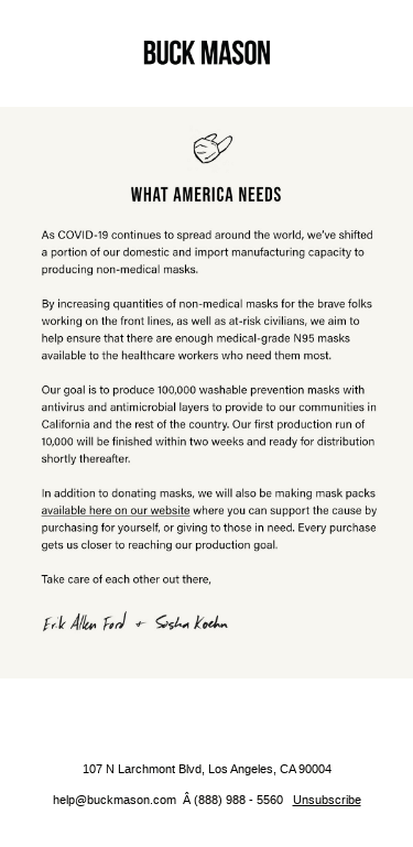 Masks For America