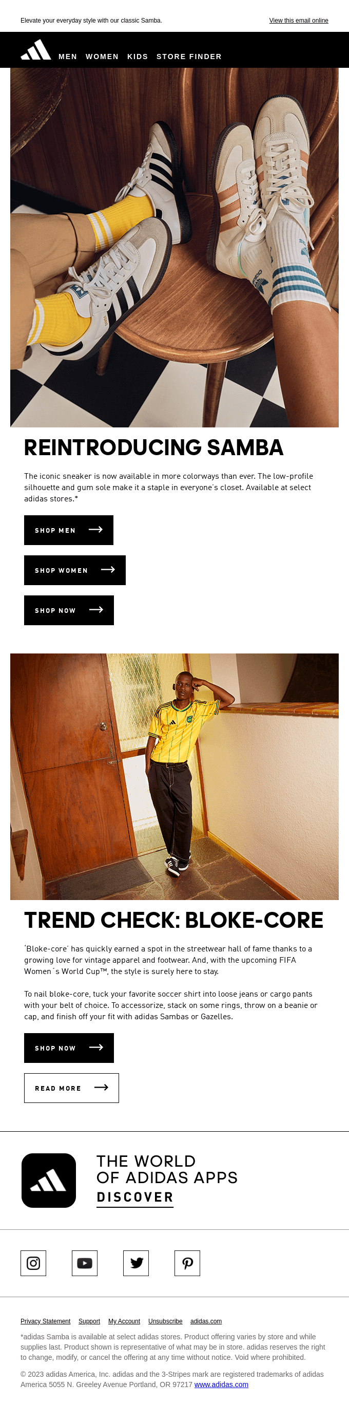 New Arrivals: Iconic Samba