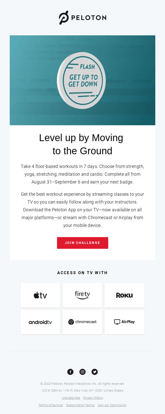New: Get Up to Get Down Flash Challenge