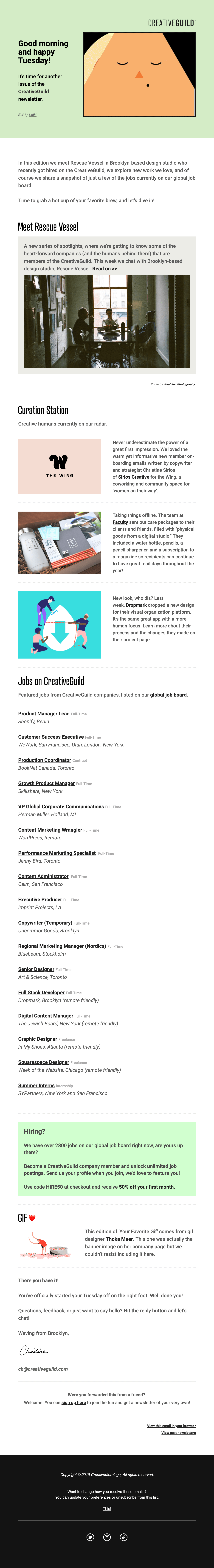 New work, jobs, and a special company spotlight 🙌