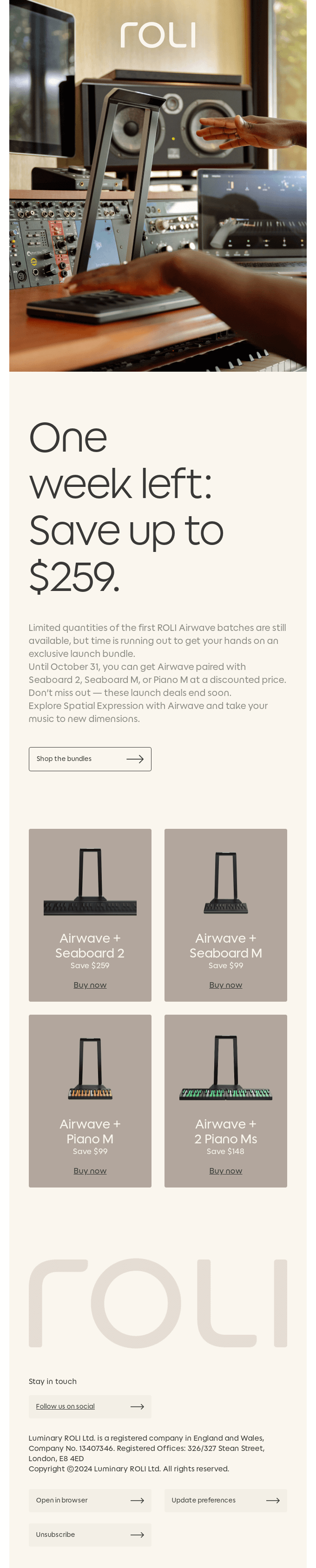 One week left to save on Airwave