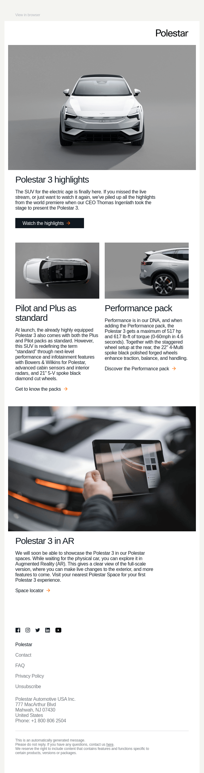 Polestar 3 is here