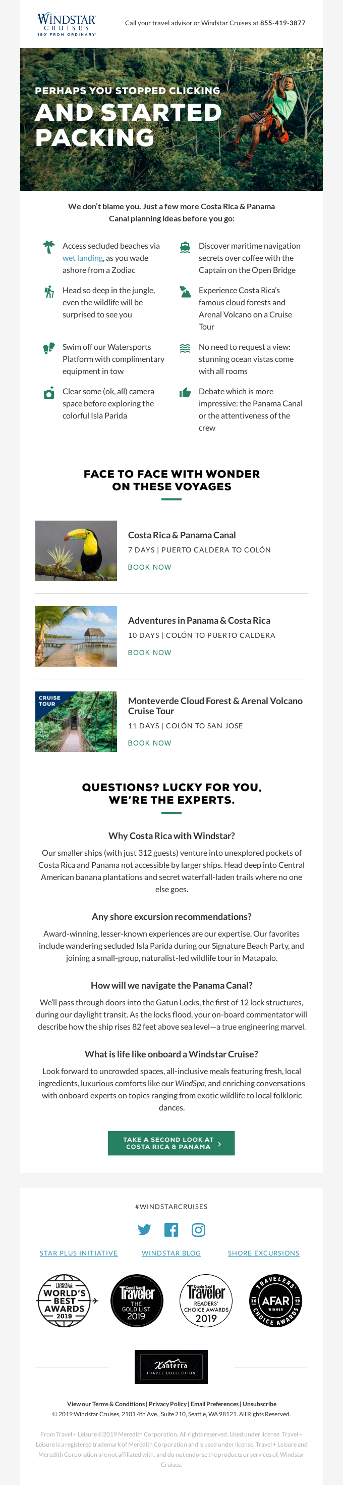 Psst, we saved you a spot + fares just reduced for Costa Rica & Panama Canal