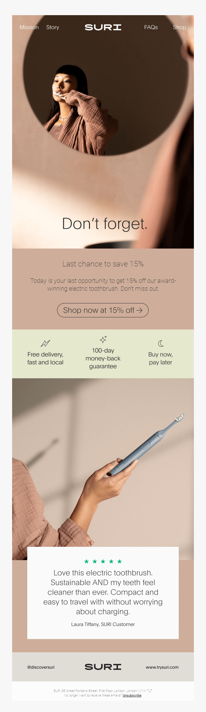 Sale Ends today. Get 15% off