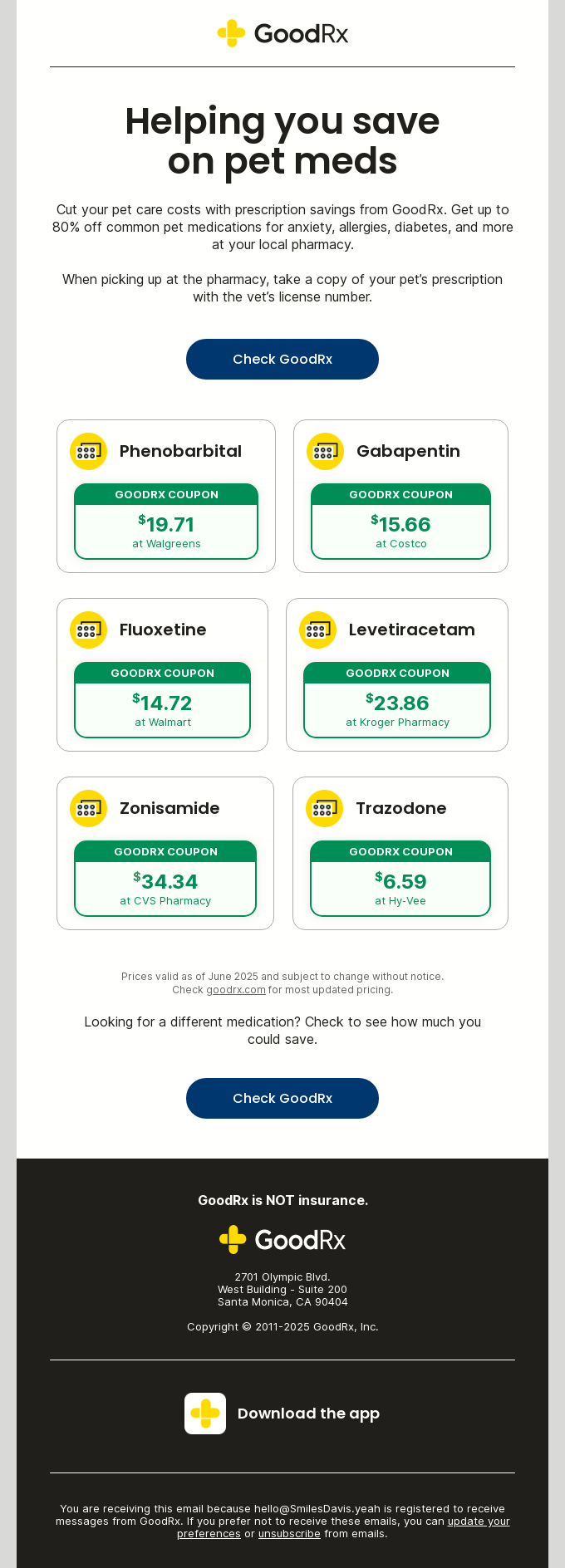 Save on common pet meds for anxiety, allergies, diabetes, and more