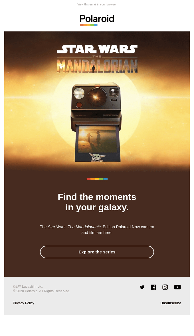 Star Wars: The Mandalorian™ Edition Polaroid Now.