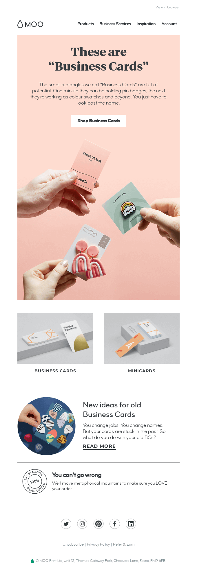 These are business cards?