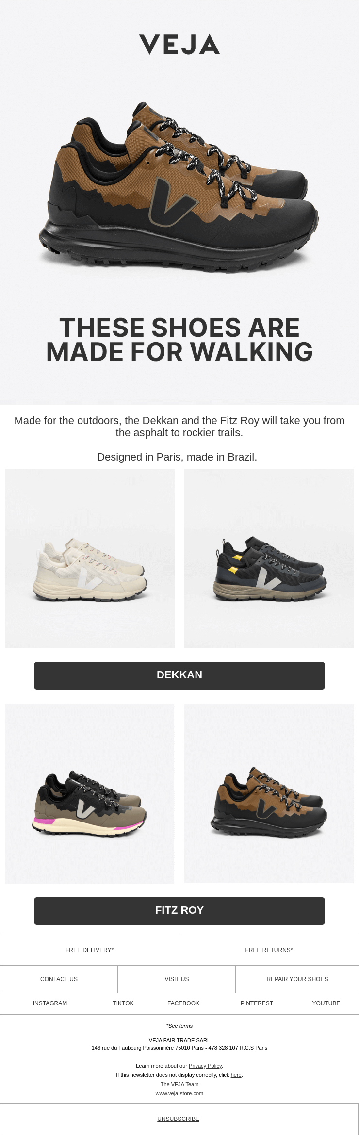 These shoes are made for walking