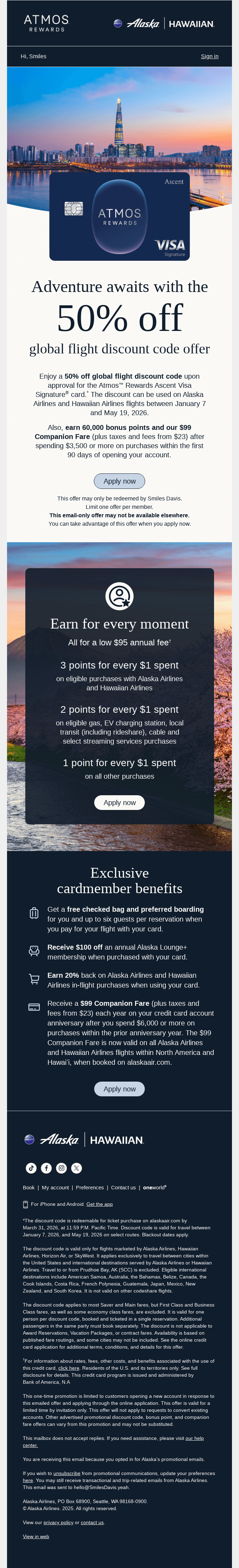 ’Tis the season to earn 60,000 bonus points + more