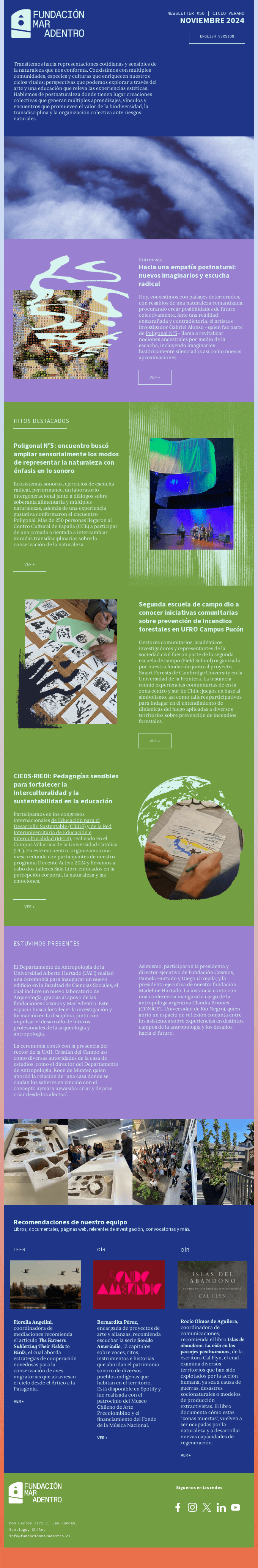 Visiones de la naturaleza / Newsletter #50 🐝