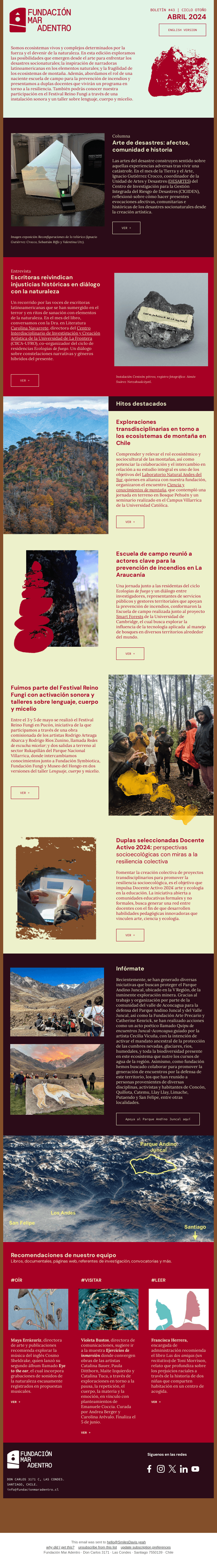 Visiones de la naturaleza/Boletín abril 🌱