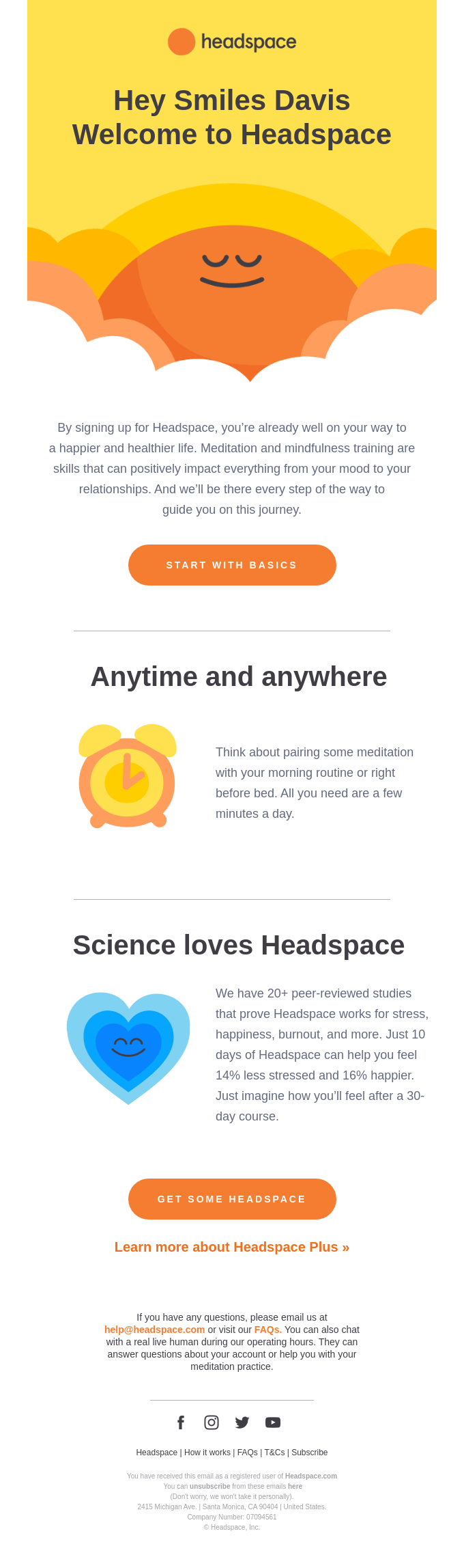 Welcome to Headspace
