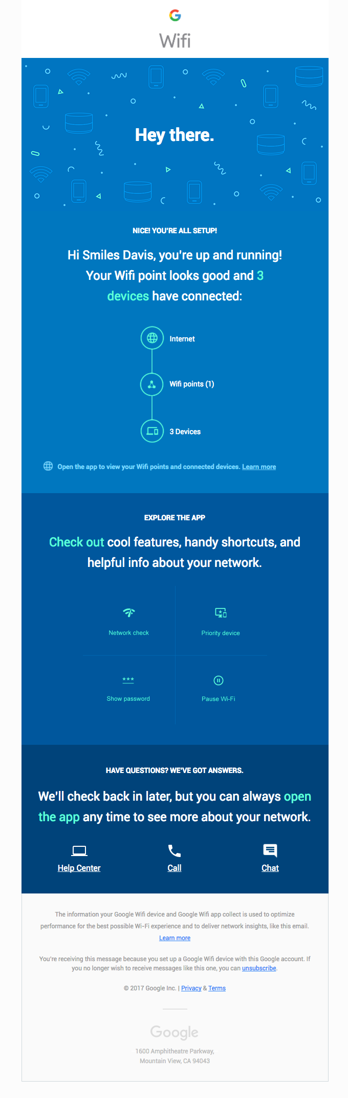 Welcome to Google Wifi! See what you can do.