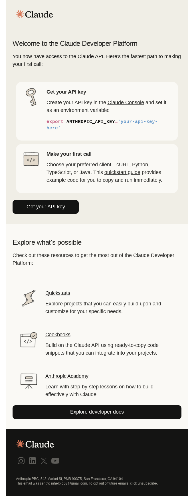 Welcome to the Claude Developer Platform