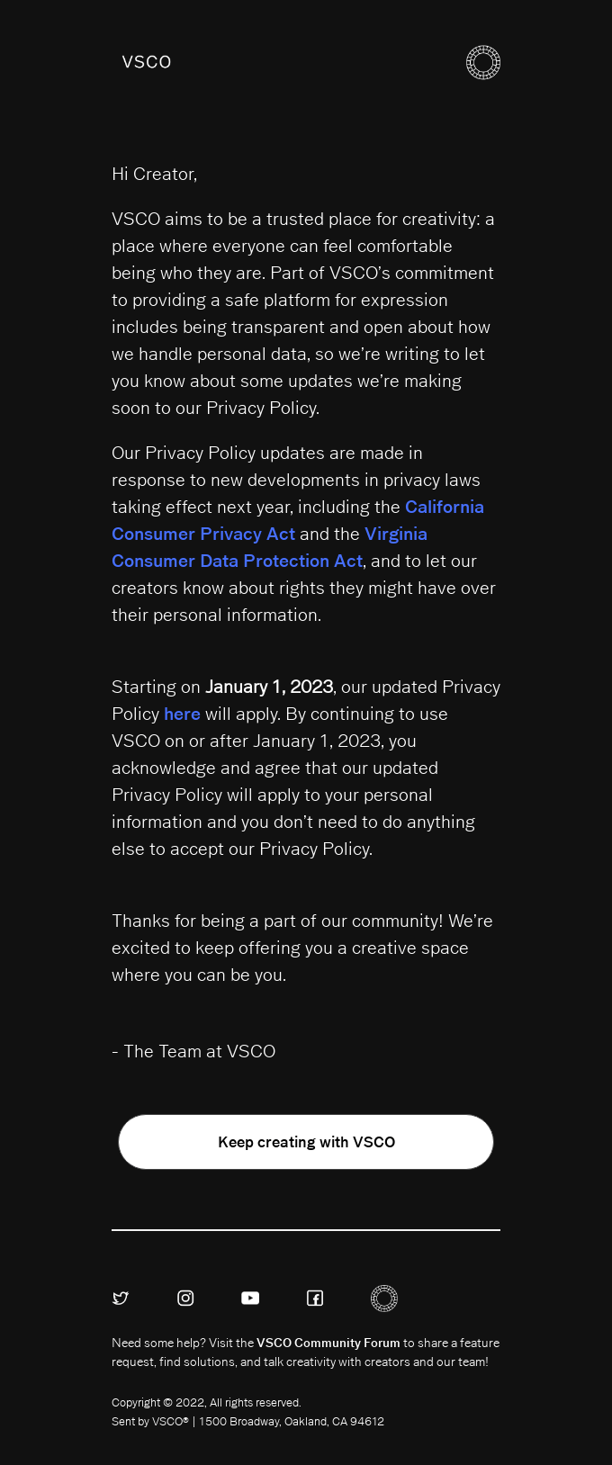 We’re updating our Privacy Policy