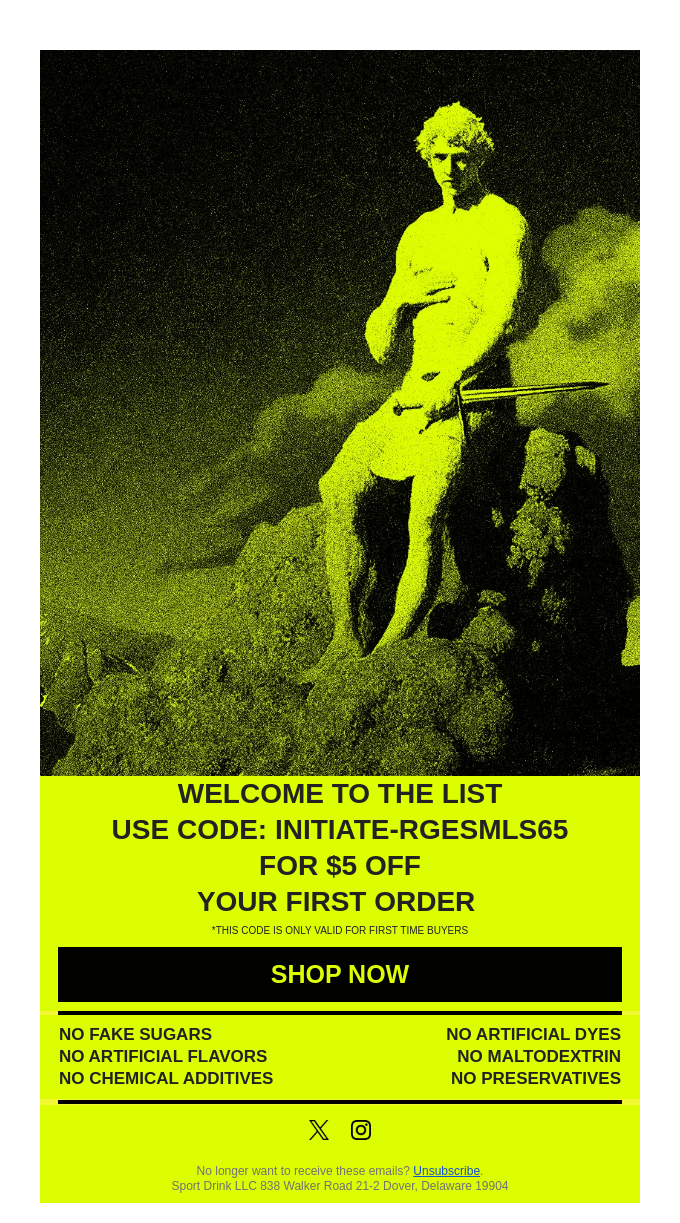 YOUR $5 OFF CODE